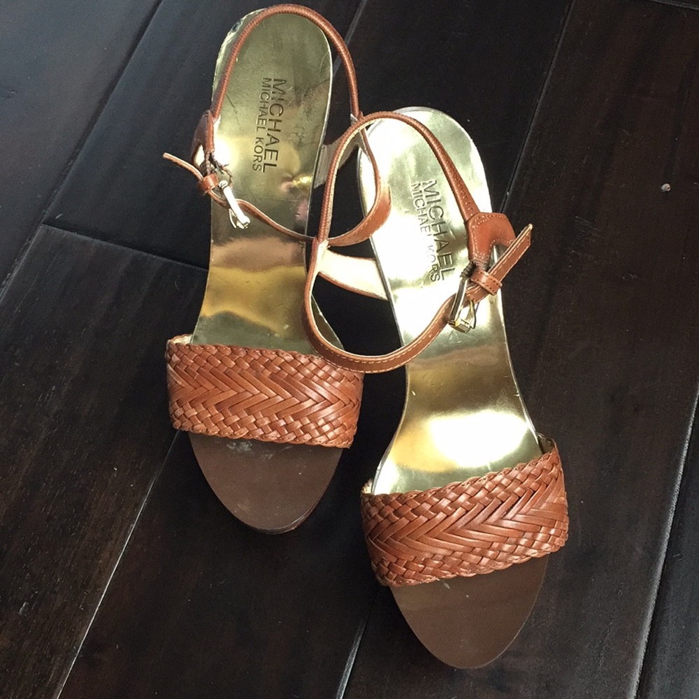 MICHAEL Michael kors High Heel Platform Sandals 8M